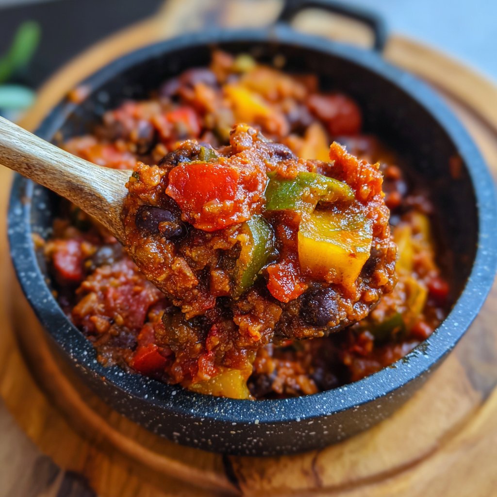 Chili sin Carne mit Paprika
