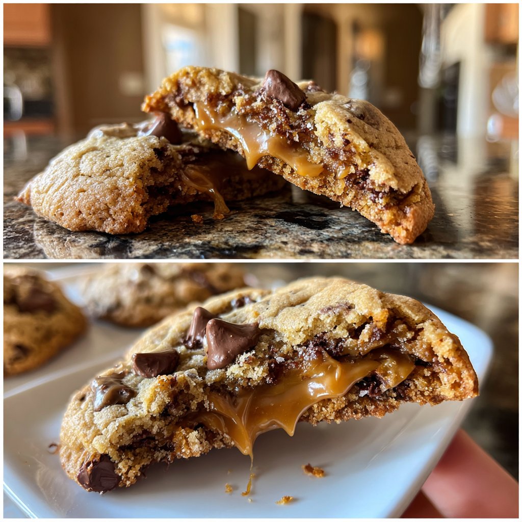 Cookies mit Karamellstückchen