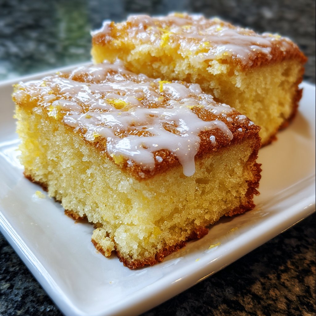 Zitronenkuchen mit Zitronenabrieb