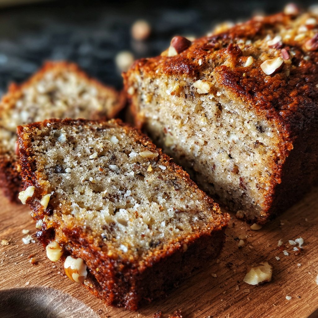 Bananenbrot mit Haselnüssen